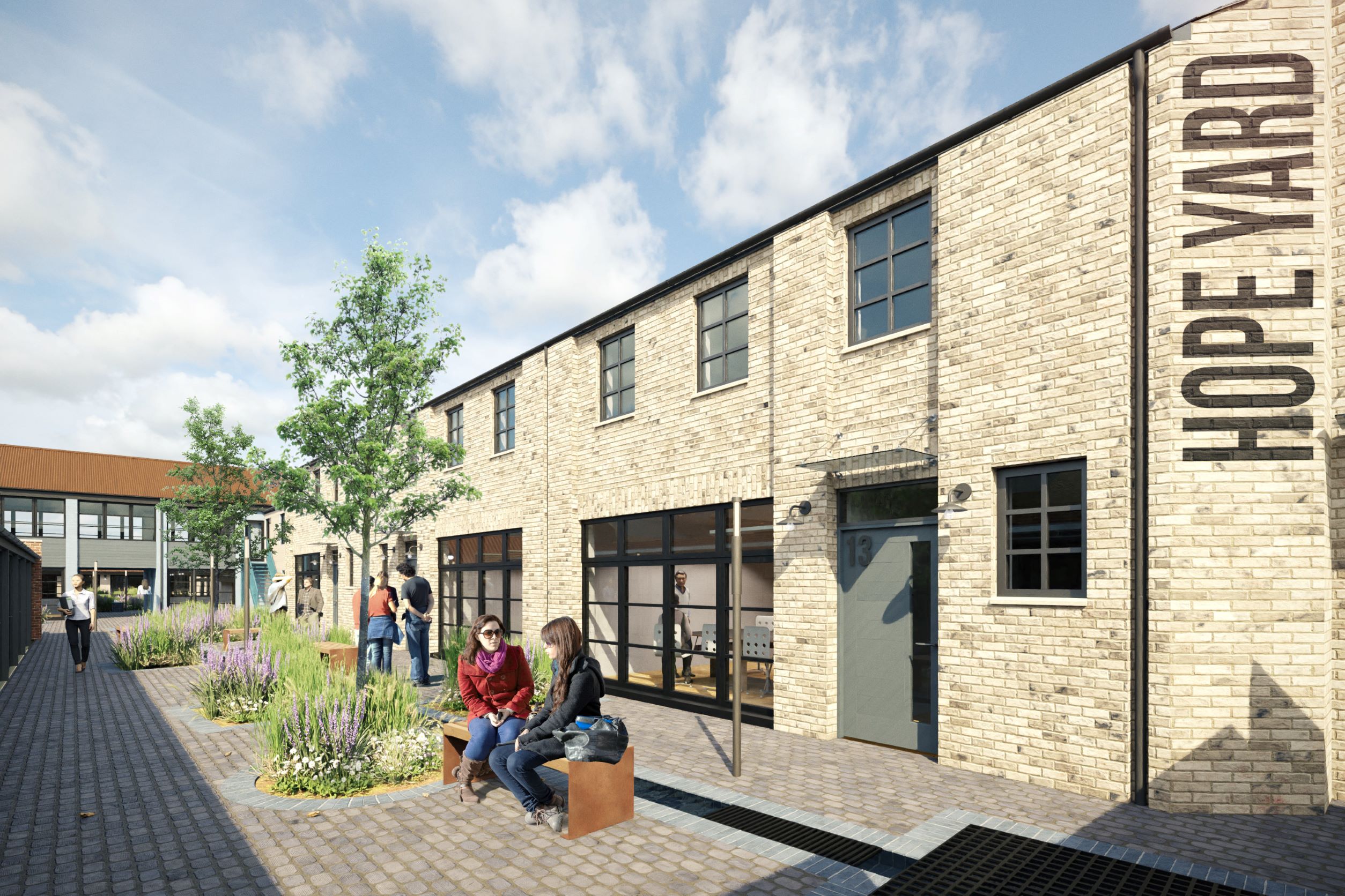 Hope Street Yard, Cambridge office spaces NP Architects RIBA